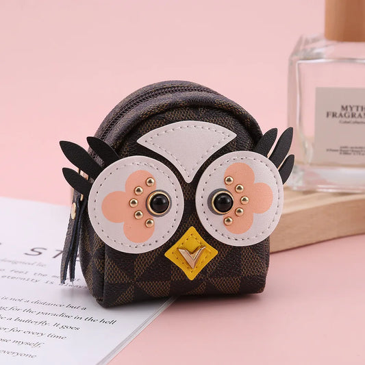 Owl Coin/Earbud Backpack Keychain