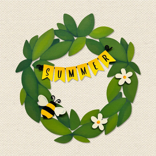 "Summer" Wreath Kit Magnets S/4