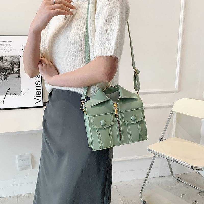 Women Fashion Casual Jacket Small Square Crossbody Bag