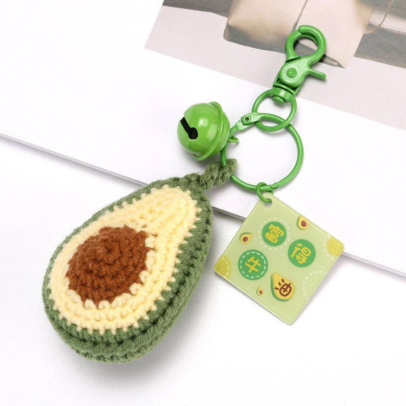 Fruit Keychain Accessories Cute Metal Handcrafted Style