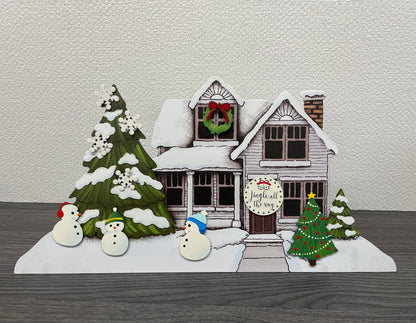 Snowmen Magnets S/3, Winter Decor