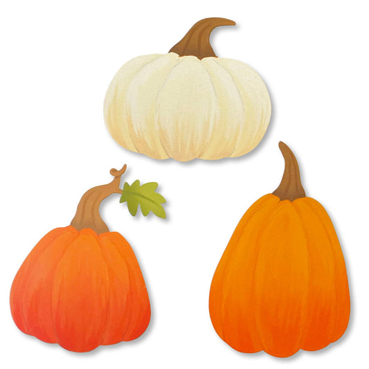 Pumpkin Mini Art Pop Magnets S/3, Fall Decor