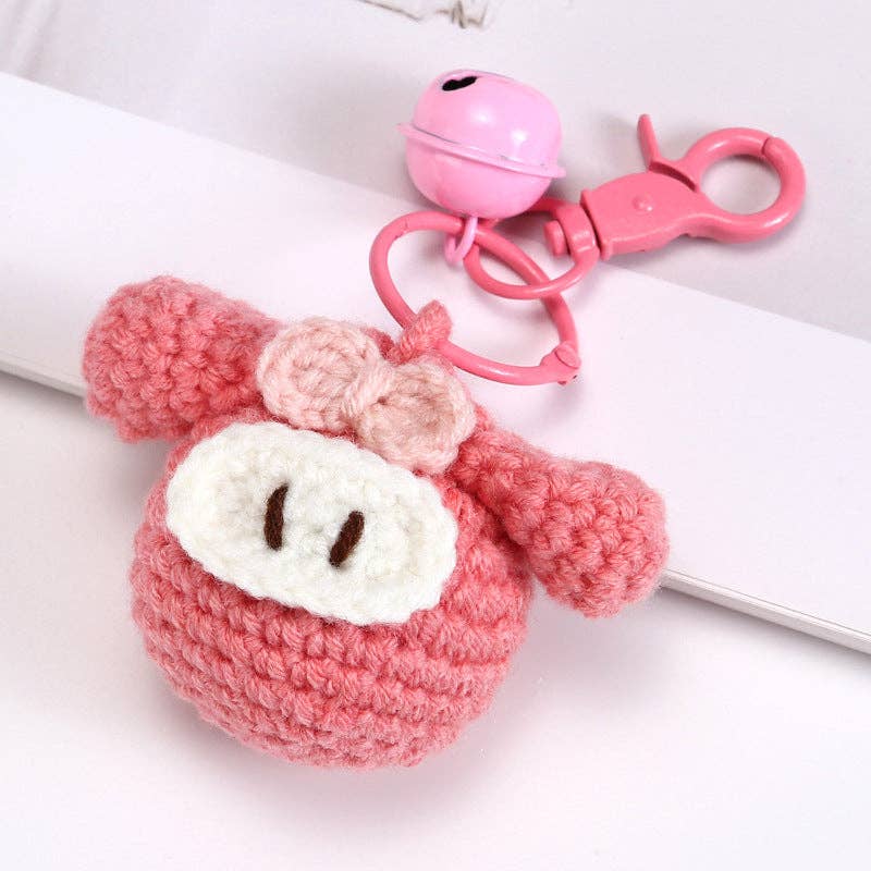 Creative Handmade Woven Cartoon Keychain Plush Toy Accessories