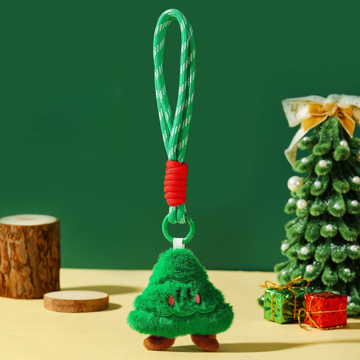 Cute Christmas Plush Toy Keychain