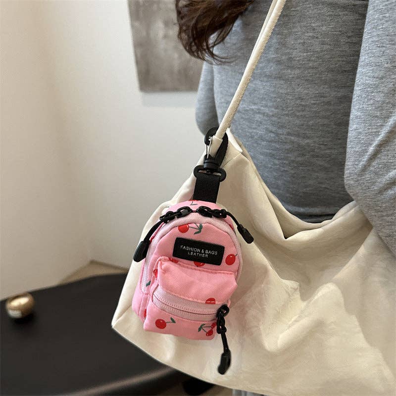 Mini Lipstick Headphone Bag Stylish Printed Oxford Cloth Crossbody Bag