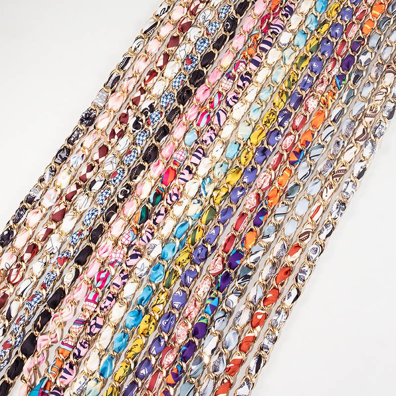 Coco Style Fabric Woven Chain Bag Strap Replacement