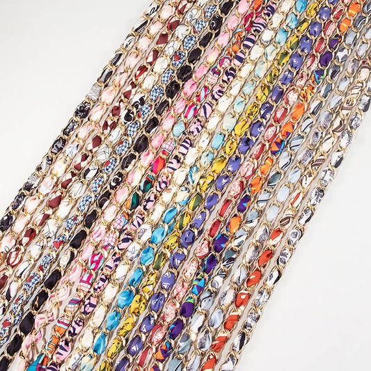 Coco Style Fabric Woven Chain Bag Strap Replacement