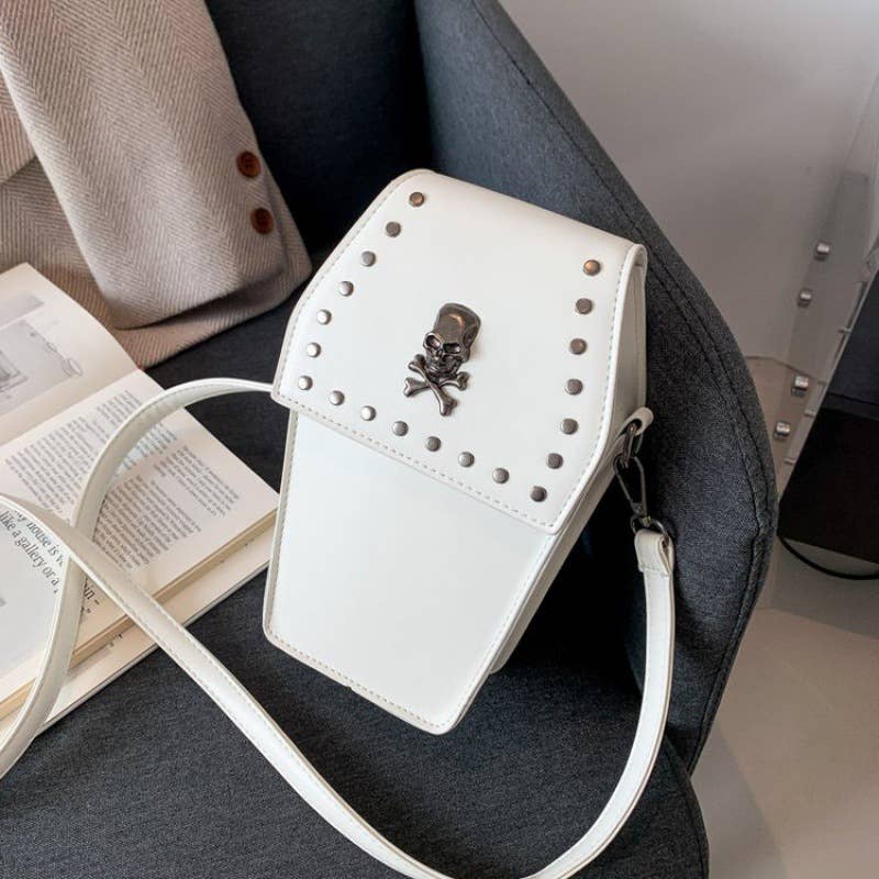 Gothic Vintage Cross Studded Crossbody Bag