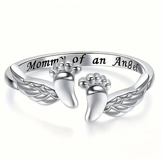 Mommy of an angel ring adjustable