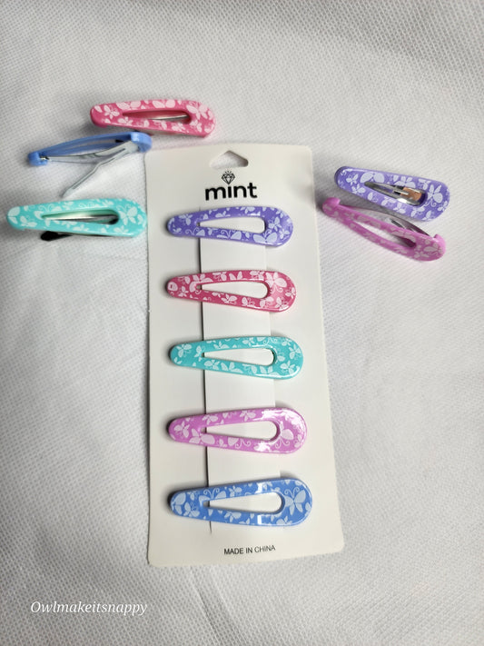 5 pack acrylic barrette
